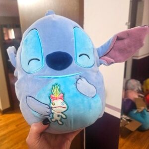NWT Disney Stitch Holding Scrump Ugly Doll 8" Squishmallow